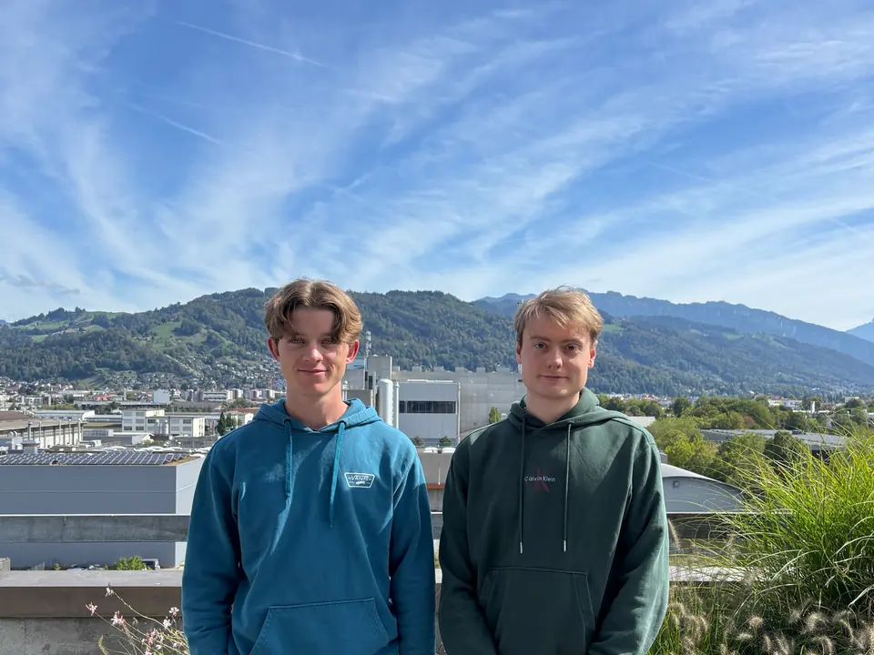 Yannick Künzli and Damian Rhyn, the two new Master’s students